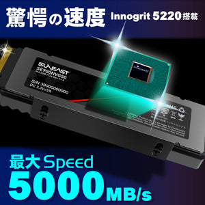 M.2 2280 NVMe SSD Gen 4×4【SE900/50シリーズ】2TB