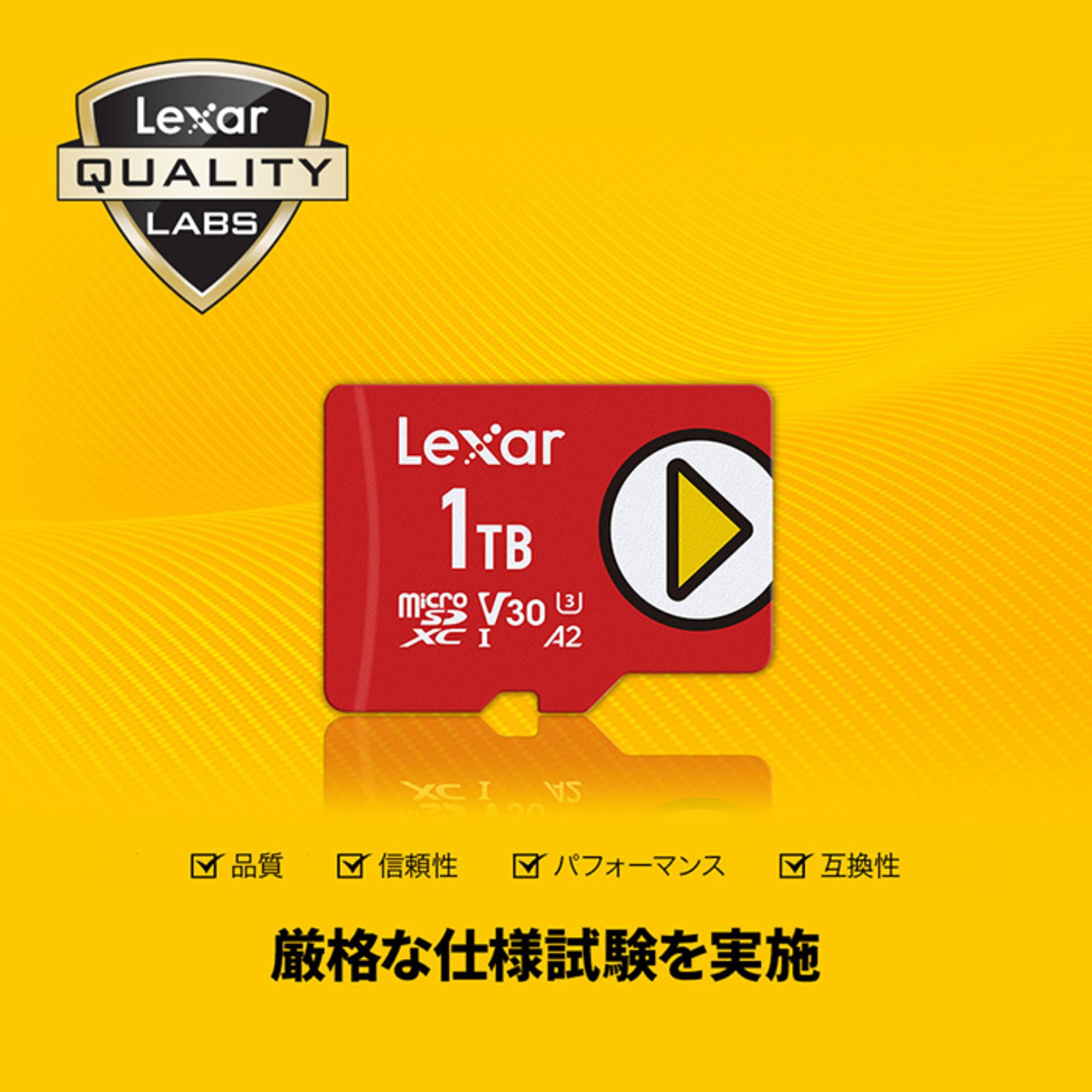 Lexar PLAY microSDXC 1TB UHS-Iカード LMSPLAY001T-BNNNG