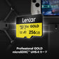 Lexar Professional Gold MicroSDXCカード 256GB LMSGOLD256G-BNNNG