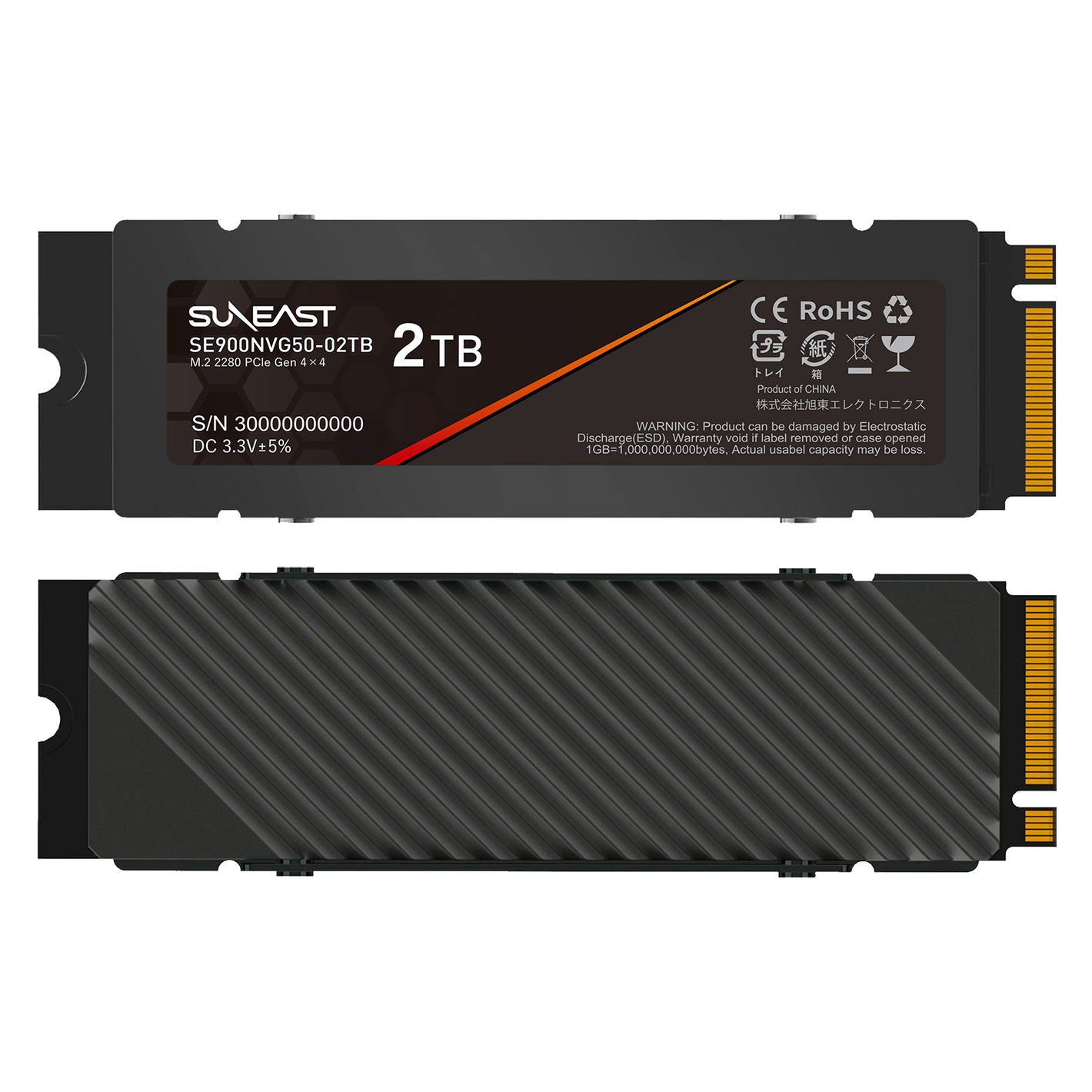 M.2 2280 NVMe SSD Gen 4×4【SE900/50シリーズ】2TB