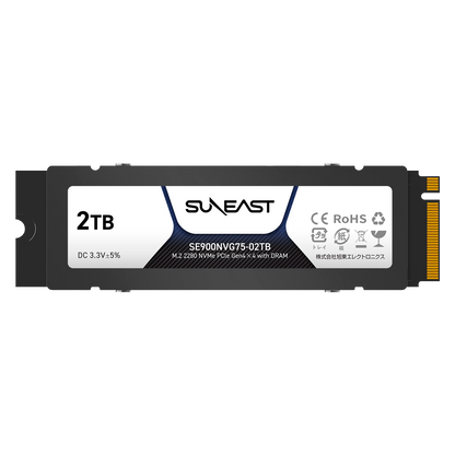 M.2 2280 NVMe SSD【SE900/75シリーズ】2TB DRAM搭載 - SUNEAST online store