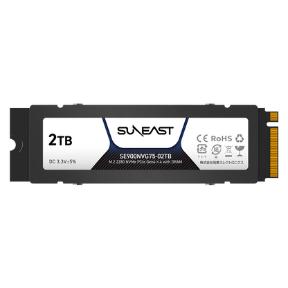 【箱潰れ】【在庫限り】M.2 2280 NVMe SSD【SE900/75シリーズ】2TB DRAM搭載