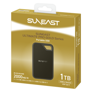 【ワケあり品】【在庫限り】ULTIMATE PRO Portable SSD【GOLD Series】1TB
