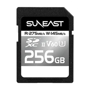 【6月発送】SUNEAST SDXCカード 【V60】256GB  UHS-II 最大275MB/s U3 4K UHD ULTIMATE PRO