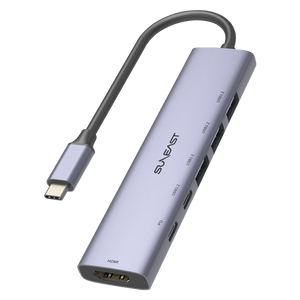 USB Type-C Multi HUB 6in1 USB3.2 Gen1